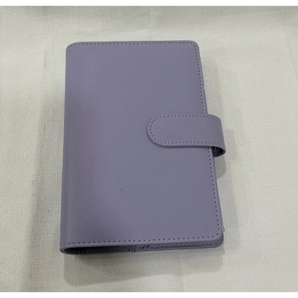 Lavender Cash Stuffing Budget Envelope System Binder with Stickers A6 6-Ring